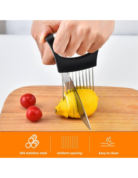 Soporte Cortador de Cebolla SNSZNMY Acero Inoxidable 1 Paquete