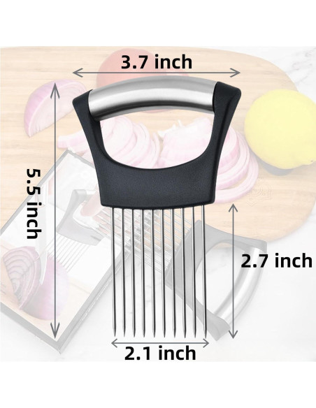 Soporte Cortador de Cebolla SNSZNMY Acero Inoxidable 1 Paquete