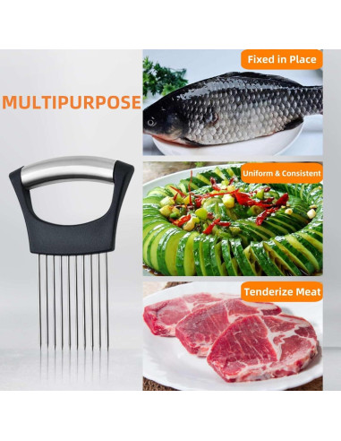 Soporte Cortador de Cebolla SNSZNMY Acero Inoxidable 1 Paquete