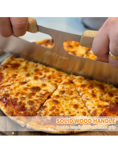 Cortador de Pizza ALLTOP Acero Inoxidable 35,56 cm Doble Mango