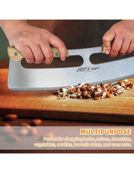 Cortador de Pizza ALLTOP Acero Inoxidable 35,56 cm Doble Mango