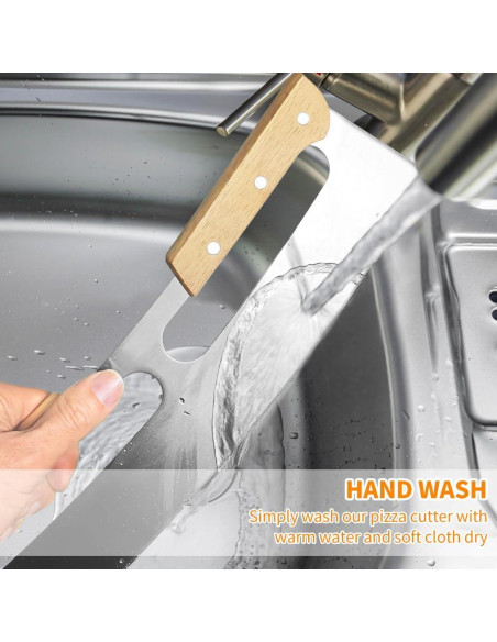 Cortador de Pizza ALLTOP Acero Inoxidable 35,56 cm Doble Mango