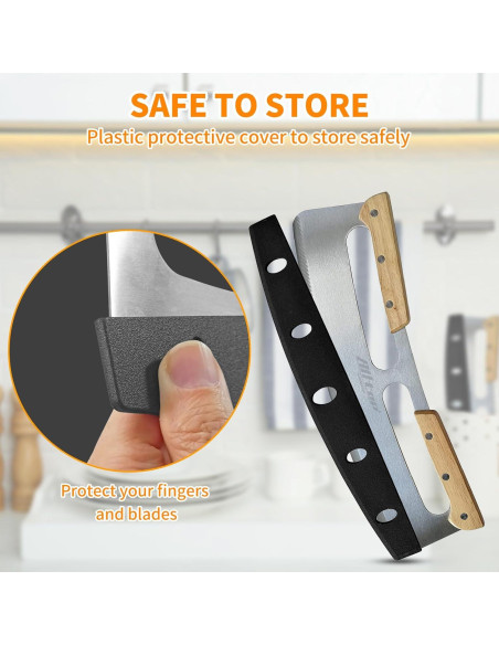 Cortador de Pizza ALLTOP Acero Inoxidable 35,56 cm Doble Mango