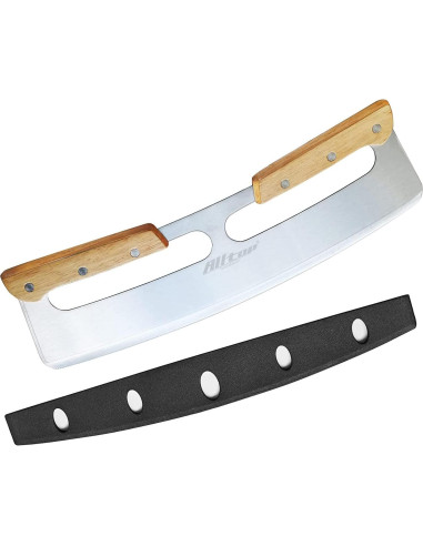 Cortador de Pizza ALLTOP Acero Inoxidable 35,56 cm Doble Mango