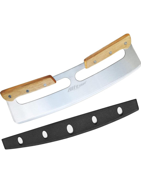 Cortador de Pizza ALLTOP Acero Inoxidable 35,56 cm Doble Mango