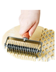 Cortador de Masa Plant Castle de Acero Inoxidable y Madera