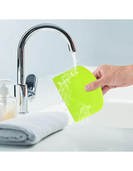 Cortador de Masa CEWIFO 5 Pcs Raspadores de Plástico PE