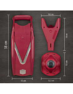 Mandolina V Power Brner V-7000 Roja - 10 Cortes Diferentes 2
