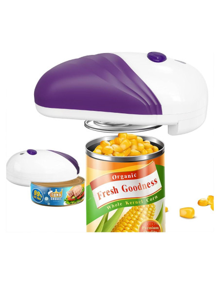 Abrelatas Eléctrico Automático AQUOX Púrpura 198g