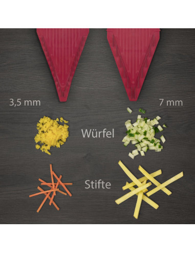 Mandolina V Power Brner V-7000 Roja - 10 Cortes Diferentes