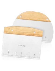 Cortador de Masa Asdirne 15cm Acero Inoxidable 2Pcs