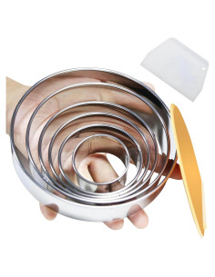 Juego de Cortadores de Galletas Redondos PetPhilia 8 Piezas