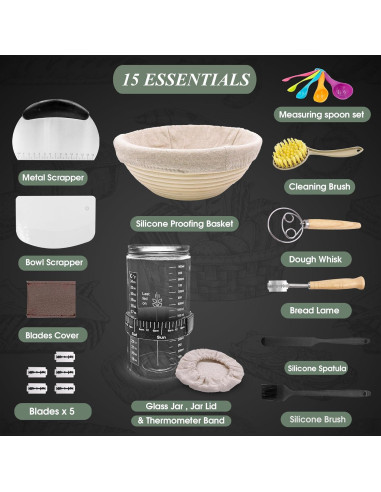 Kit de Horneado Starter Heaven 15 Piezas para Pan