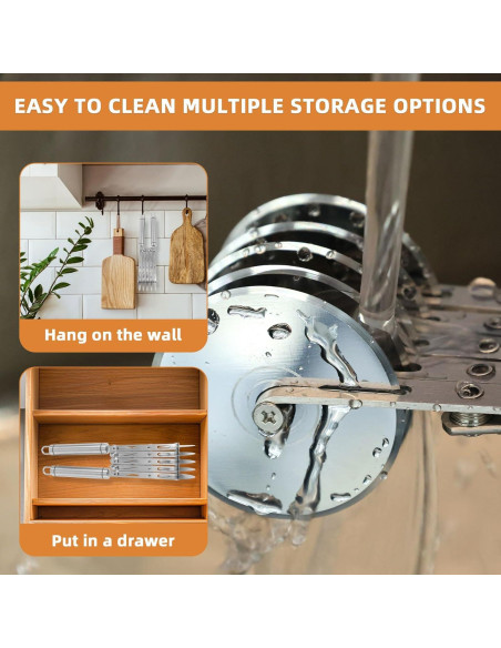 Cortador de Pastelería Profesional Gosknor 5 Ruedas Acero Inoxidable