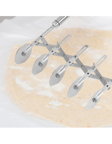 Cortador de Pastelería Profesional Gosknor 5 Ruedas Acero Inoxidable