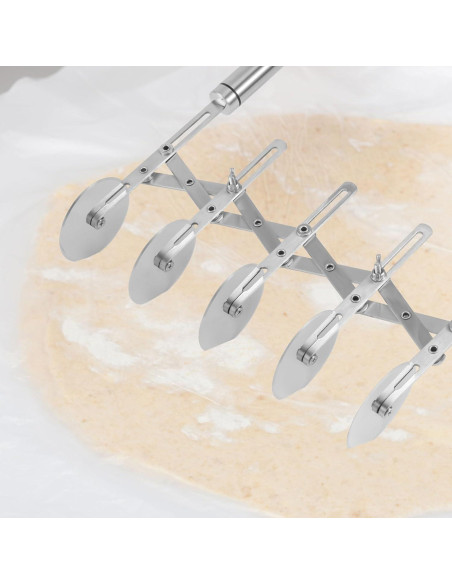 Cortador de Pastelería Profesional Gosknor 5 Ruedas Acero Inoxidable