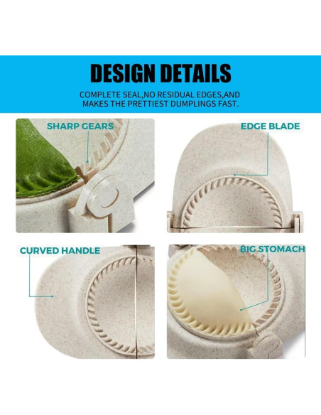 Prensa para Empanadas HLANBABYAMZ 3 Tamaños 10,67 cm