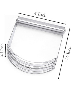 Mezclador de Masa YIKANGHENG Acero Inoxidable 11.68 cm 2