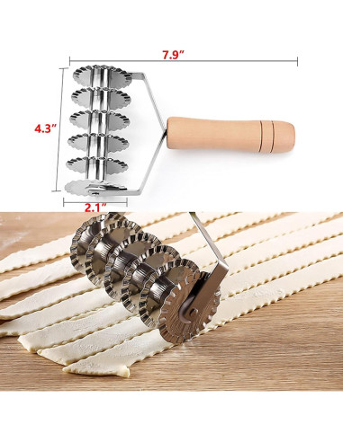 Cortador de Masa Rejilla Dadamong de Acero Inoxidable 20.1 cm