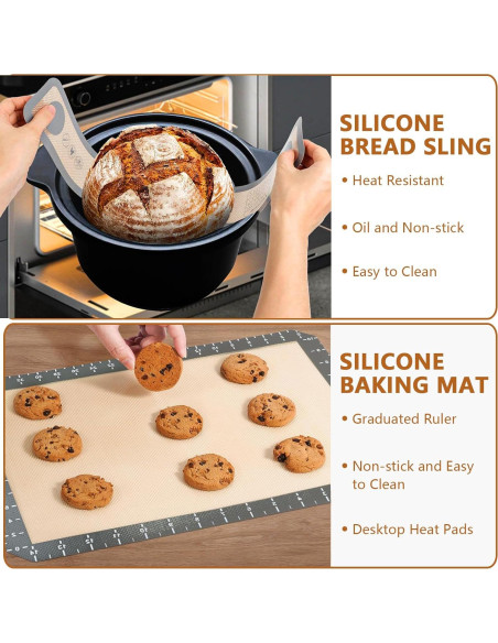 Juego de Herramientas para Hacer Pan Yintok 7 Piezas