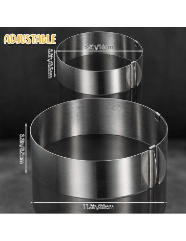 Cortador de Galletas Redondo Ajustable Amylove 15-30 cm