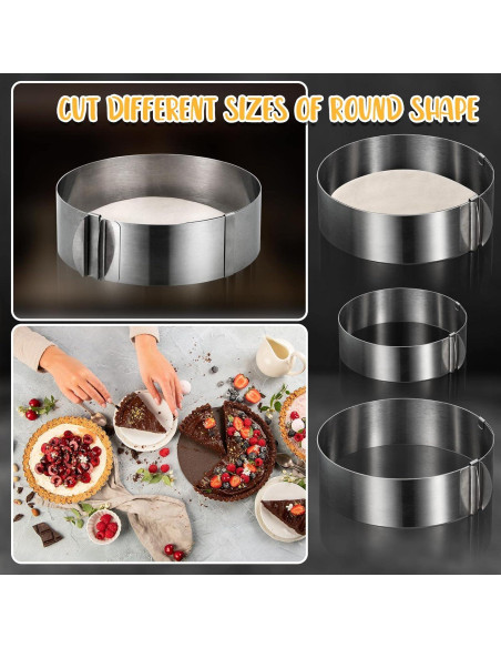 Cortador de Galletas Redondo Ajustable Amylove 15-30 cm