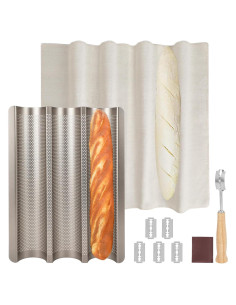 Bandeja para Hornear Baguette Barlket 38x28 cm Antiadherente