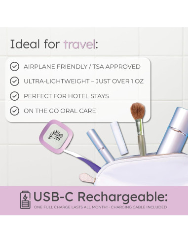 Desinfectante de Cepillos UV-C Rayz Portátil 99.9% Lavanda