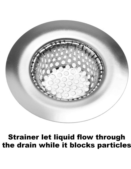 Filtro de fregadero acero inoxidable Hilltop 5.72 cm 2 unidades