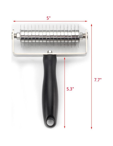 Rodillo Cortador de Rejilla VINMEN de Acero Inoxidable 19.5 cm