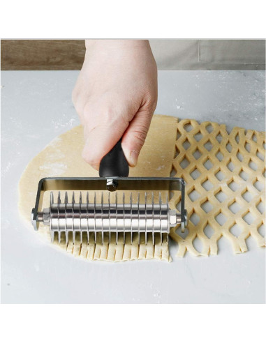 Rodillo Cortador de Rejilla VINMEN de Acero Inoxidable 19.5 cm