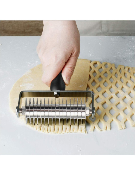 Rodillo Cortador de Rejilla VINMEN de Acero Inoxidable 19.5 cm
