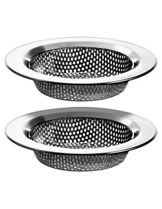 Filtro de desagüe de cocina Hilltop - Acero inoxidable - 2 piezas