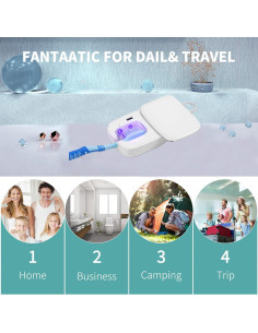 Cubierta de cepillo de dientes VAPTEC con luz UV - Blanco 2