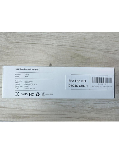 Soporte Desinfectante UV para Cepillos de Dientes Sugar Swan
