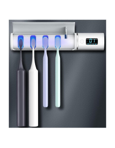 Limpiador de Cepillos de Dientes UV FULOG con Temporizador y Soporte