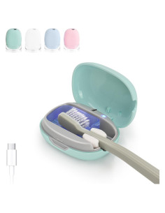 Soporte Limpiador de Cepillos de Dientes ELMWAY Verde