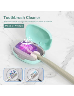 Soporte Limpiador de Cepillos de Dientes ELMWAY Verde 2