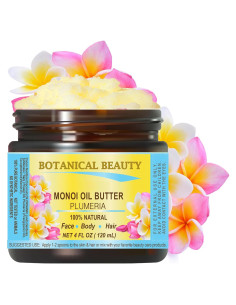 Mantequilla de Aceite Monoi Plumeria Virgen 118 ml - Natural Cruda