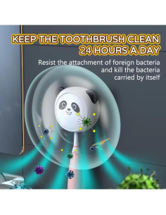 Soporte desinfectante de cepillos de dientes UV CIENMILLI 2