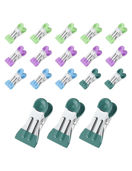 Pinzas para Ropa FXJHUDH 20 Pcs Acero Inoxidable 5.51 cm