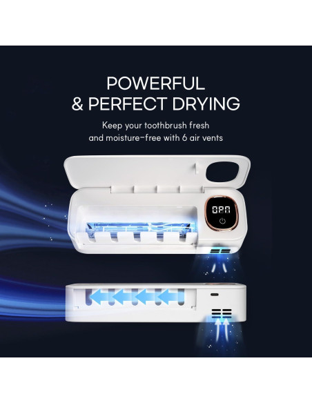 Soporte para Cepillos de Dientes HuBDIC con Secado UV