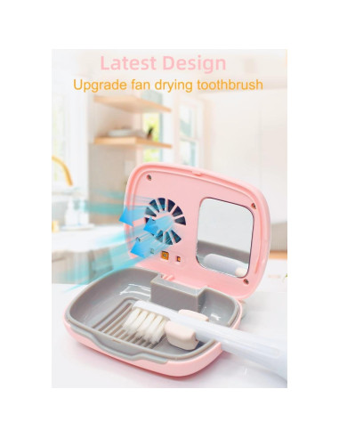 Estuche de Cepillo de Dientes Portátil Genérico con Secado LED