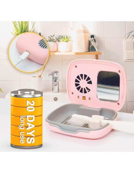 Estuche de Cepillo de Dientes Portátil Genérico con Secado LED