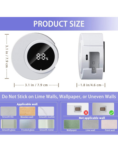 Soporte Inteligente para Cepillos de Dientes Wekity Blanco