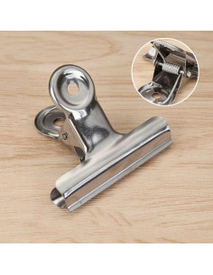 Pinzas para bolsas Jxystore, acero inoxidable, 18 piezas 2