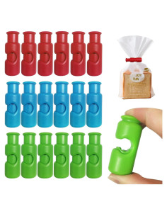 Set de 18 Pinzas para Alimentos SpaLoo - Colores Mixtos