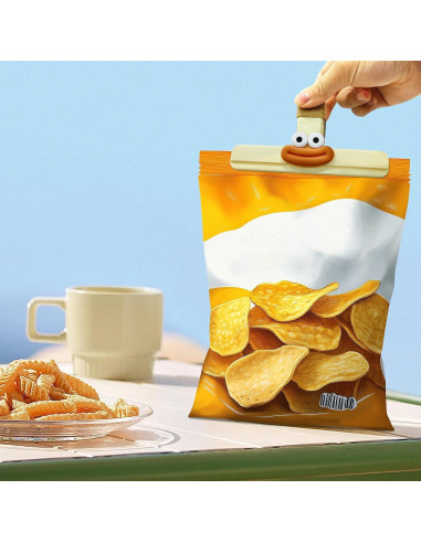 10 Clips para Bolsas de Alimentos BEVBBJOA - Selladores Lindos