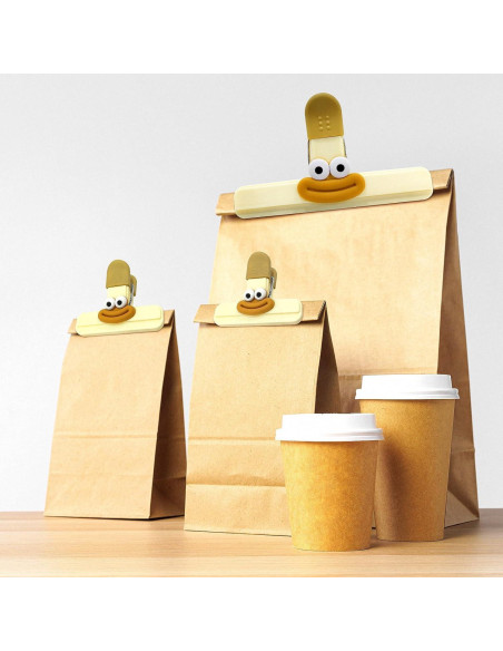 10 Clips para Bolsas de Alimentos BEVBBJOA - Selladores Lindos