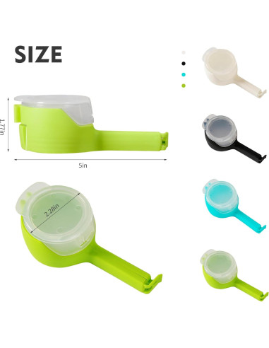 Juego de Clips para Alimentos Yvey 4PCS Redondos 0.12kg